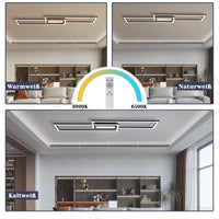 ZMH Lampada da soffitto plafoniera LED geometrica 50W dimmerabile telecomando