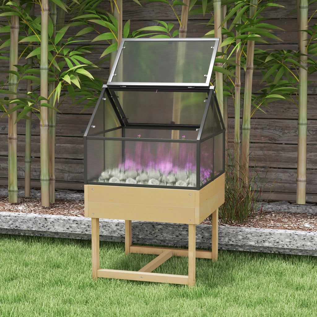 Serra da giardino ¨C zephmum ¨C Polycarbonate, acciaio, legno, 60x57x103 cm