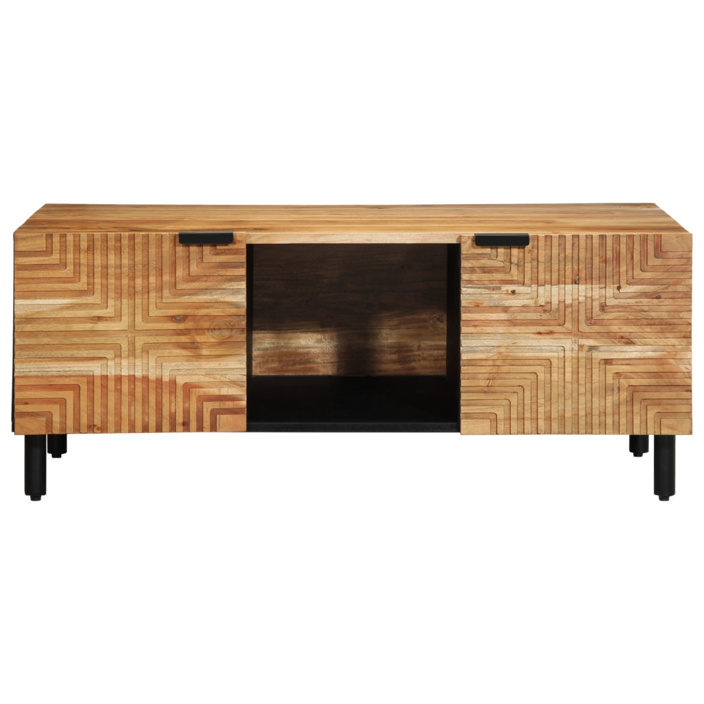 Tavolino da caffÃ¨ 100x54x40 cm in legno massello di acacia