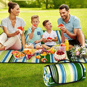 Tenda da picnic acqua resistente 200x200 cm - Grande - 3 strati - Ripiegabile - Asciugamano da spiaggia XXL - Lavabile in lavatrice - Portatile - Outdoor Indoor - Picnic viaggi in spiaggia