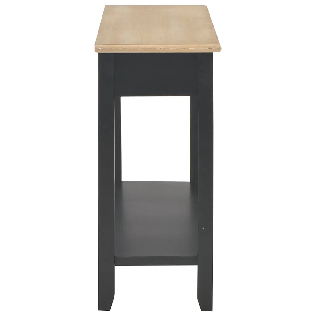 Tavolo Consolle Nero 110x35x80 cm in Legno cod mxl 16825