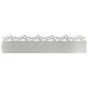 Bordure per prato 30 pz Argento 103 x 0,05 x 22 cm CFW4677259