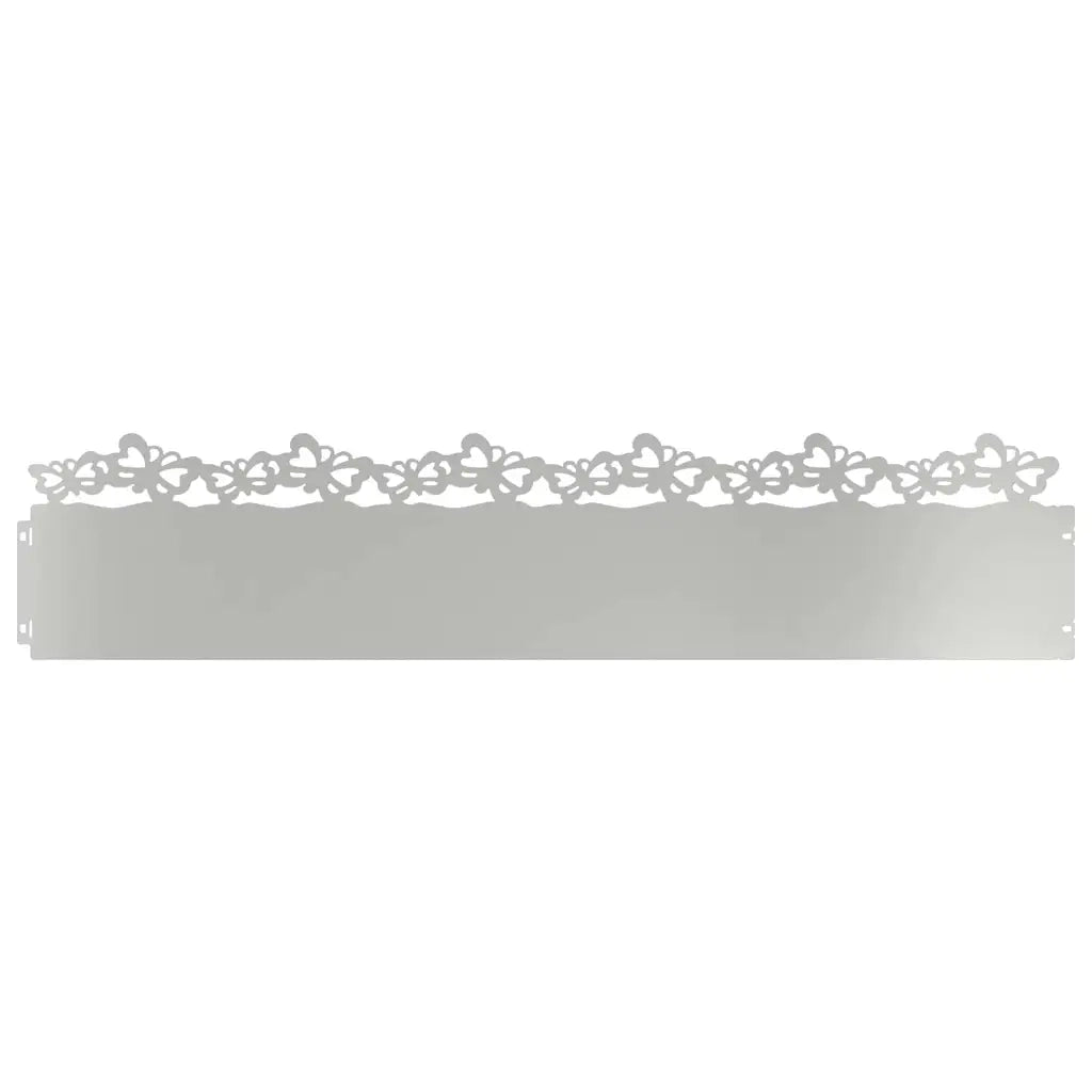 Bordure per prato 30 pz Argento 103 x 0,05 x 22 cm CFW4677259