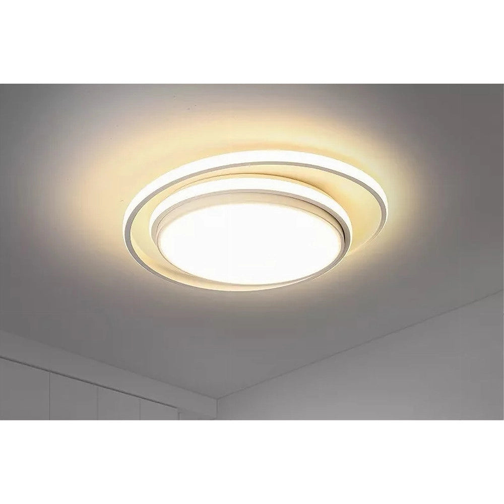 Trade Shop - Plafoniera Led Soffitto Cerchio 60w Circolare Bianco Moderno Luce Naturale 50156 -
