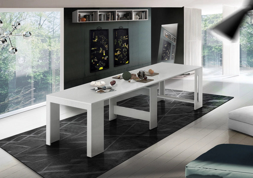 Consolle Allungabile 51/300x90x77 cm Pratika Larice bianco