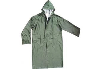 IMPERMEABILE CAPPOTTO IN PVC BISPALMATO PLP VERDE- - tg. M - 1 pezzi EXCEL