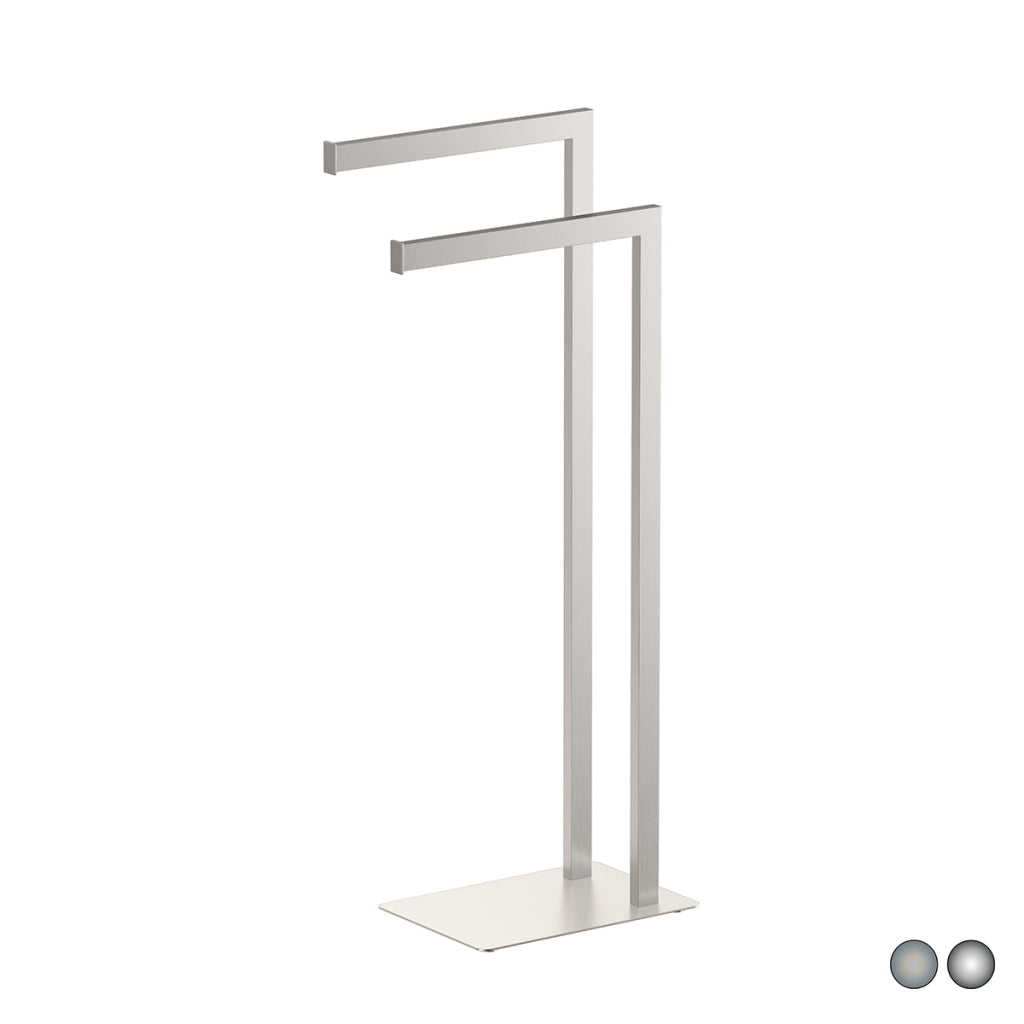 PIANTANA PORTA ASCIUGAMANI ZEUS- Spazzolato cm 18 x h. 77x33,5- METAF- pezzi 1