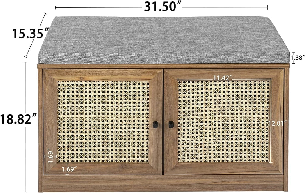 scarpiera Scarpiera, Armadietto portascarpe con 3 cassetti ribaltabili in rattan e ripiani portaoggetti, Armadietto portascarpe autoportante a 3 livelli per ingresso, corridoio, camera da letto,