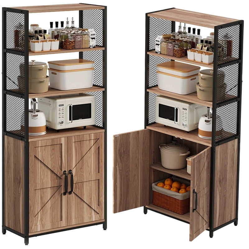 Credenza/Cassettiera in stile loft marrone chiaro, stile industriale, mobile autoportante con ripiano e cassettiera, 151 cm