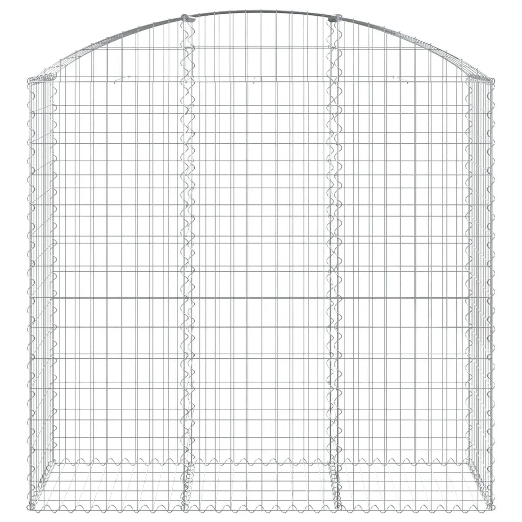 Cesto Gabbione ad Arco 150x50x140/160 cm Ferro Zincato 153457