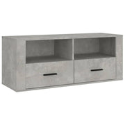 Mobile TV multimediale mensola TV credenza TV sala da pranzo soggiorno camera da letto 100 x 35 x 40 cm legno ingegnerizzato grigio 02_0025493