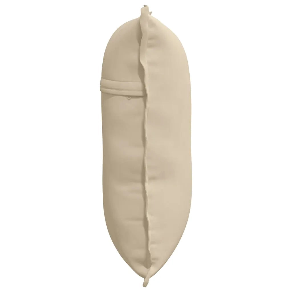 Cuscino per Schiena | Cuscino dorsale Crema 60 x 50 cm Tessuto in Microfibra