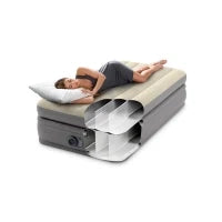 64162ND - Materasso Dura-Beam Prime Comfort Singolo Con Tecnologia Fiber Tech, Pompa Elettrica Incorporata 99X191X51 Cm