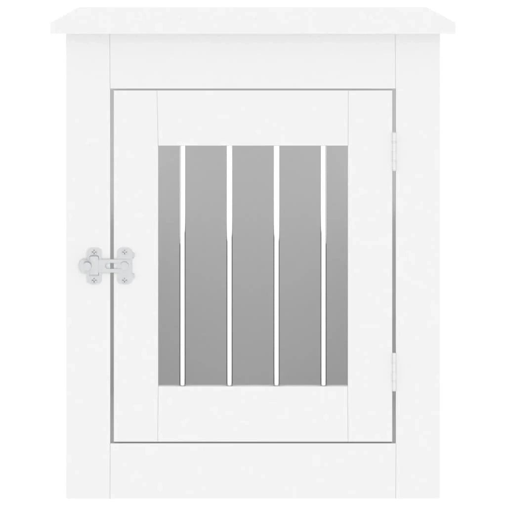 Mobile per trasportino per cani 55 x 75 x 65 cm in legno ingegnerizzato bianco 02_0043356
