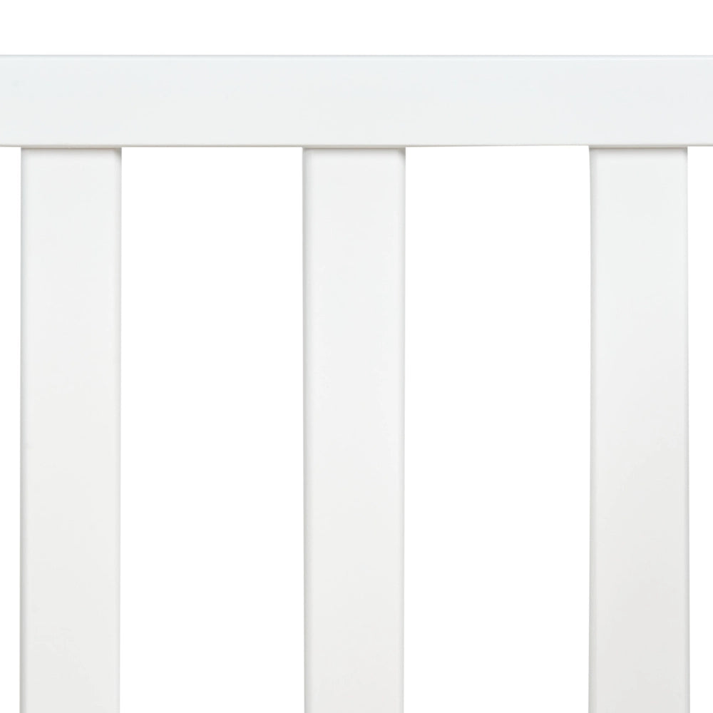 Culla minimalista 70 x 130 cm regolabile in altezza in legno di pino bianco design minimalista