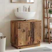 Armadio per Lavabo da Bagno HOORN Legno antico 897233