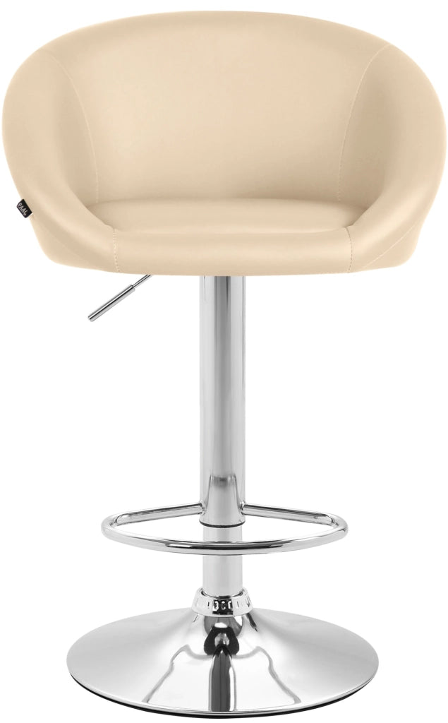 Sgabello Miami Similpelle crema