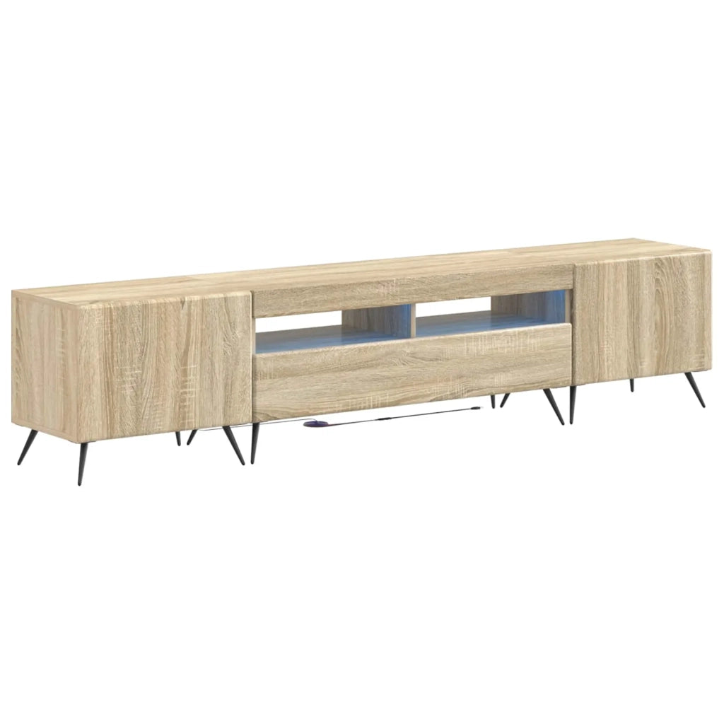 Mobile TV LED a 5 pezzi Rovere Sonoma Legno ingegnerizzato 3416920
