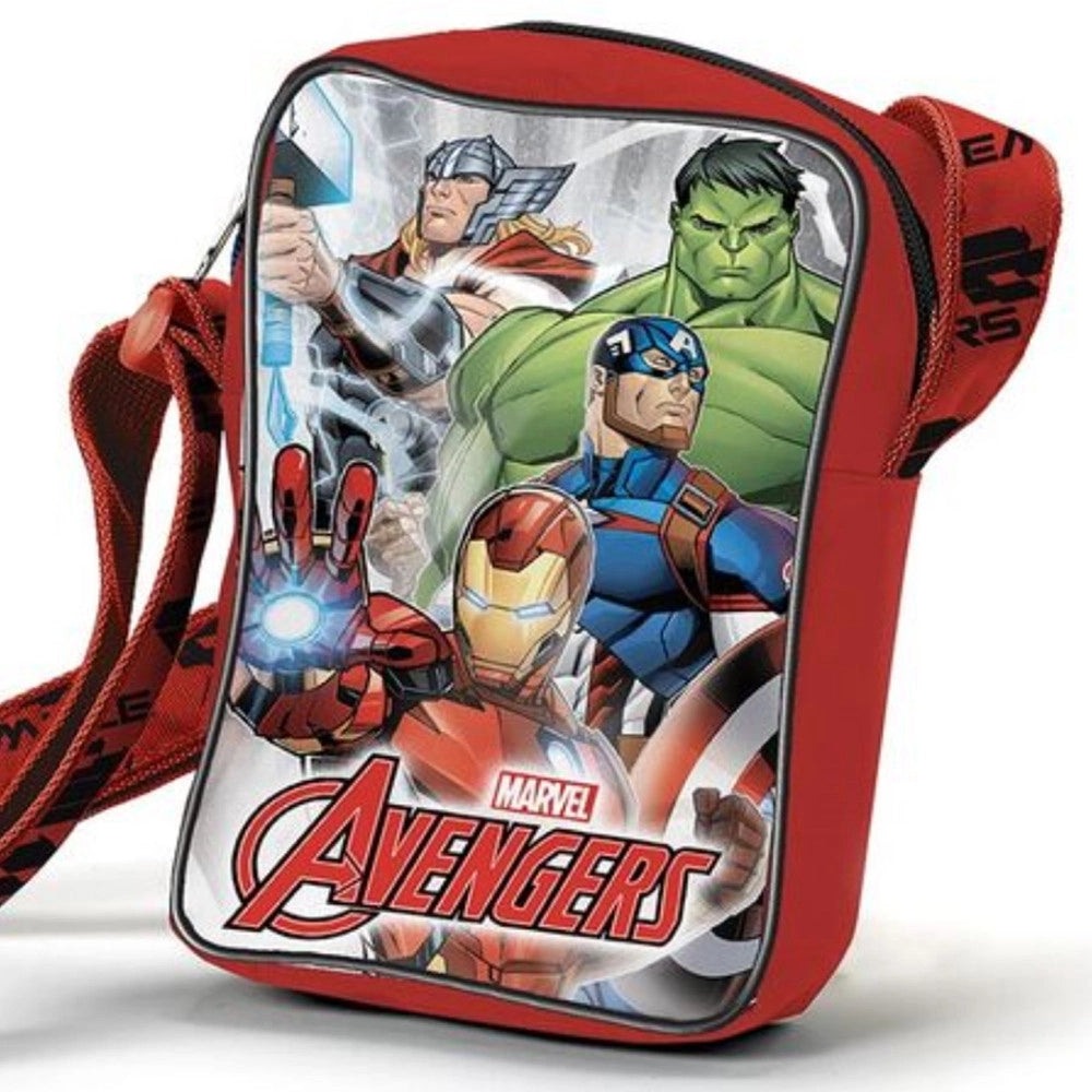 Trade Shop - Borsa Tracollina Borsetta Con Tracolla Regolabile Bambino Pvc Avengers -