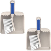 Set di 2 Spazzole per Mano in Grigio - Spazzola per Mano e Spazzolino per Facile Pulizia - Set di Pulizia Multifunzionale - Spazzola per Mano e Spazzolino Portatile