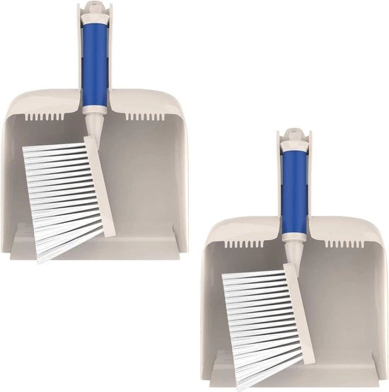 Set di 2 Spazzole per Mano in Grigio - Spazzola per Mano e Spazzolino per Facile Pulizia - Set di Pulizia Multifunzionale - Spazzola per Mano e Spazzolino Portatile