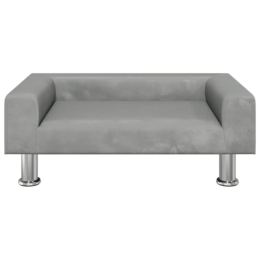 Divano per Bambini Grigio Chiaro 70x45x26,5 cm in Vellutocod mxl 93862