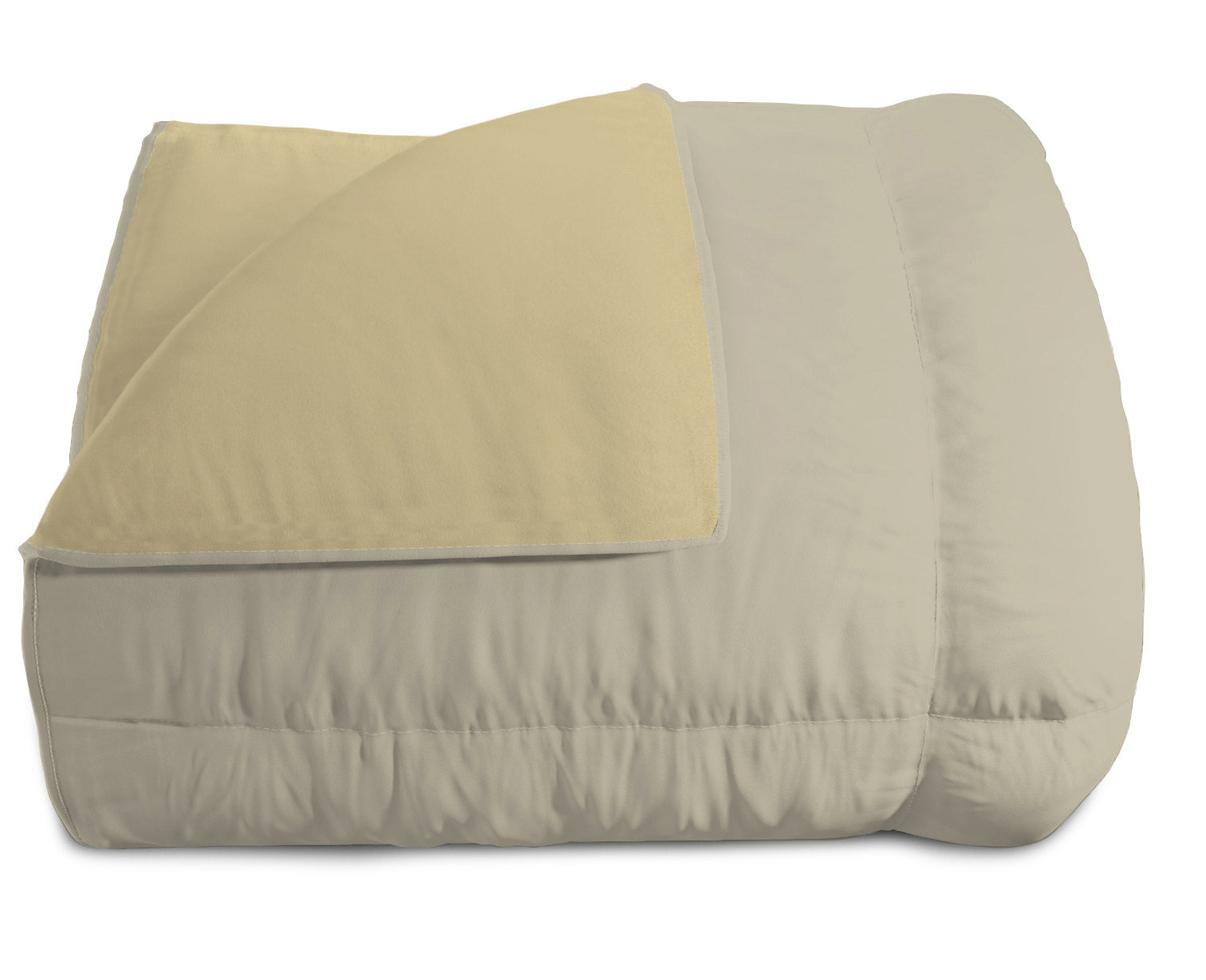 Trapunta Invernale Double Face Singola 300gr in Microfibra Tortora/Panna