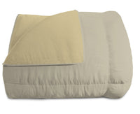 Trapunta Invernale Double Face Singola 300gr in Microfibra Tortora/Panna
