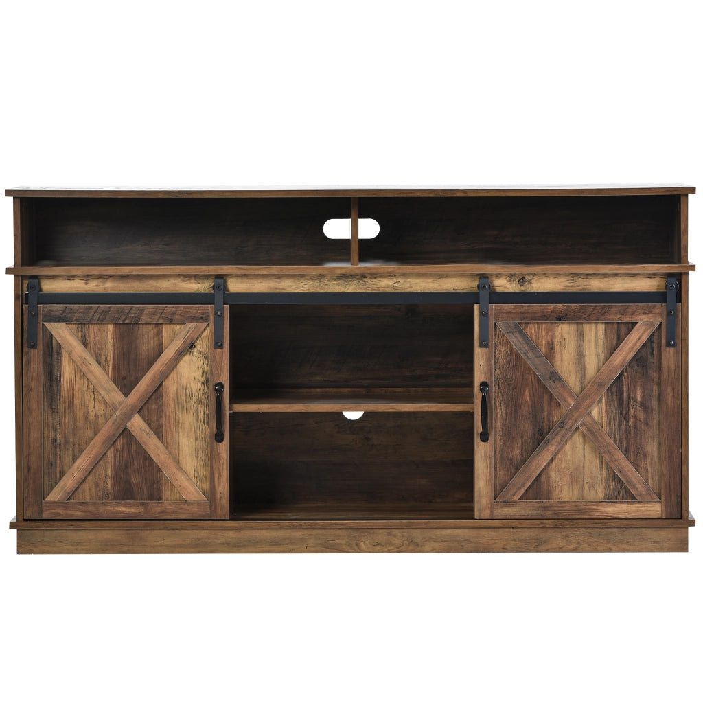 Mobile TV Sideboard con Ante Scorrevoli ¨C MINIMAL ¨C Legno, Soggiorno, 148x40x78 cm