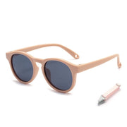 Zonnebrille per bambini polarizzata - con cinturino regolabile - Zonnebrille per bambini polarizzata con vernice - Protezione UV 400 - Montatura in silicone morbido - Adatta per neonati e bambini di 0-36 mesi