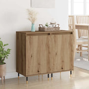 Credenza 2 pz-Set di 2 Buffet-Armadio da cucina Rovere artigianale 40 x 35 x 70 cm