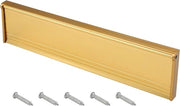 Stopper per porte interne - copertura di cassetta postale 293 cm - chiusura metallica con coperchio a setola - cromato - adatto per porte in legno e porte in composito - dorato - inclusa copertura di cassetta postale di ricambio.