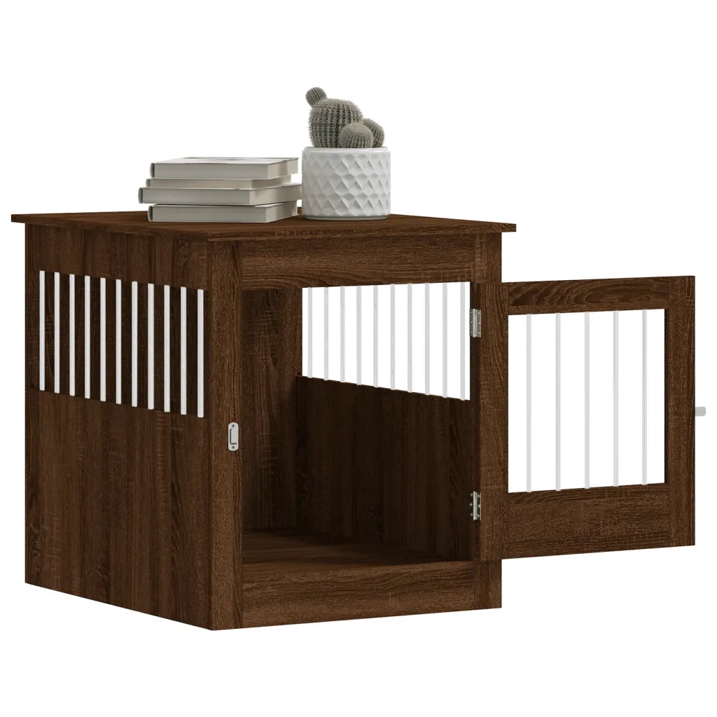 Gabbia Cani Arredamento Rovere Marrone 64,5x80x71cm Multistrato CFW8354074