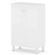 Scarpiera set da 1 60 x 33,5 x 90 cm capiente e sicuro stile rustico MDF bianco 20_0018496