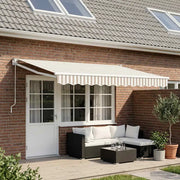Tenda retrattile Grigio chiaro e bianco 4 x 2 m 3425760