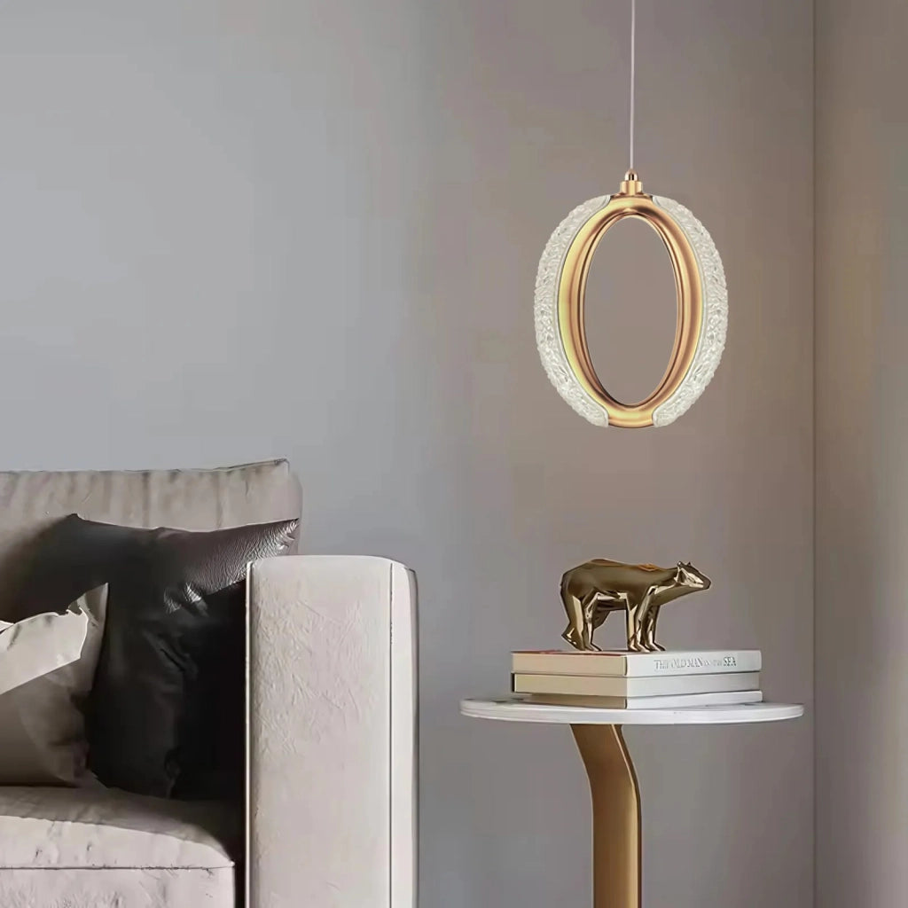 Lampadario A Sospensione In Cristallo Led G114-1cp Złota