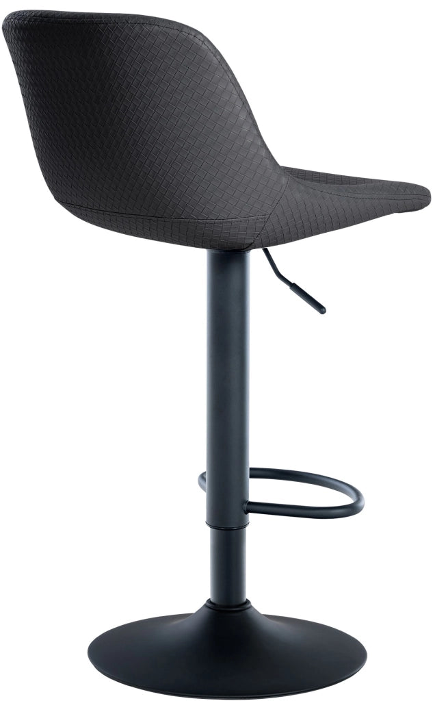 Sgabello Loft nero,Finta pelle