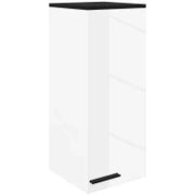 Armadietto Bagno da Parete con 3 Ripiani e Mensole Regolabili, 30x32x73 cm, Bianco