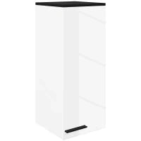 Armadietto Bagno da Parete con 3 Ripiani e Mensole Regolabili, 30x32x73 cm, Bianco