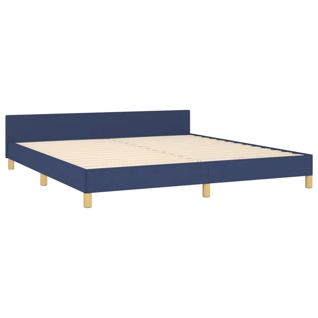 Giroletto senza Materasso-Struttura Letto Blu 160x200 cm in Tessuto 942644
