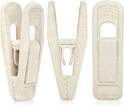 Hanger Clips Antislip in Flanella - 20 Pezzi Beige per Abbigliamento - Chiusure Antislittamento per Gonne e Pantaloni