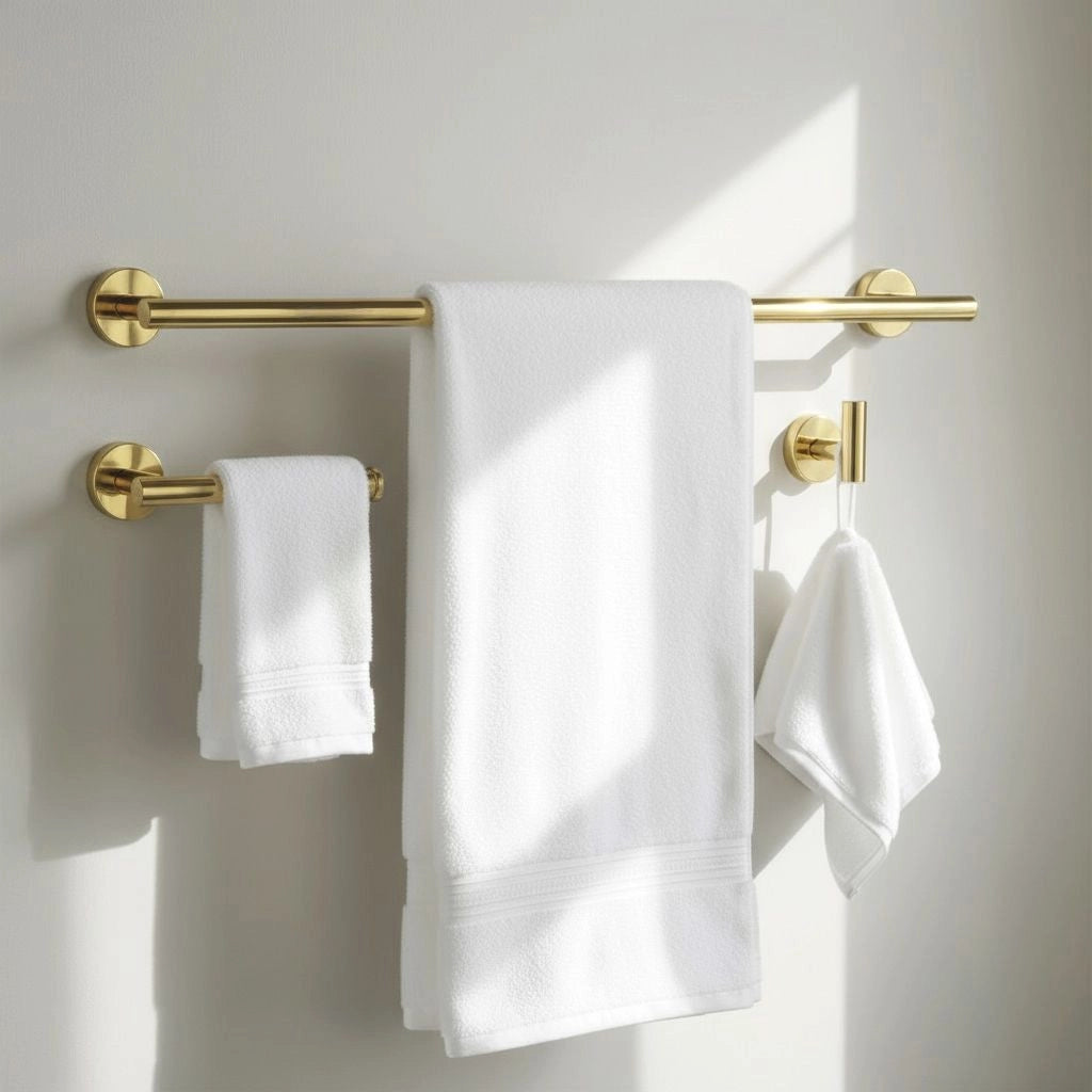 Set Accessori Da Bagno Ari Gold 4 Pezzi