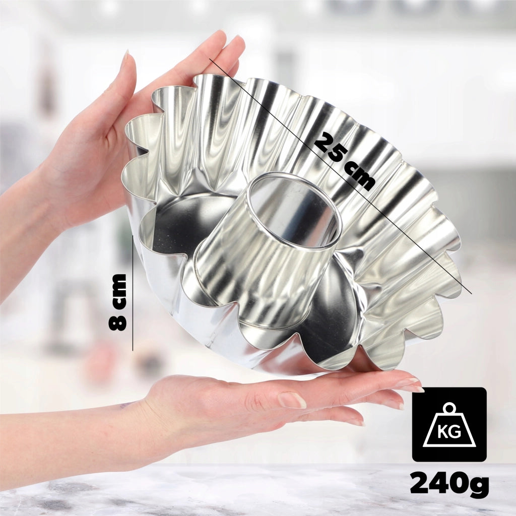 Teglia per torte KADAX con manicotto a camino, teglia da forno, 25 cm