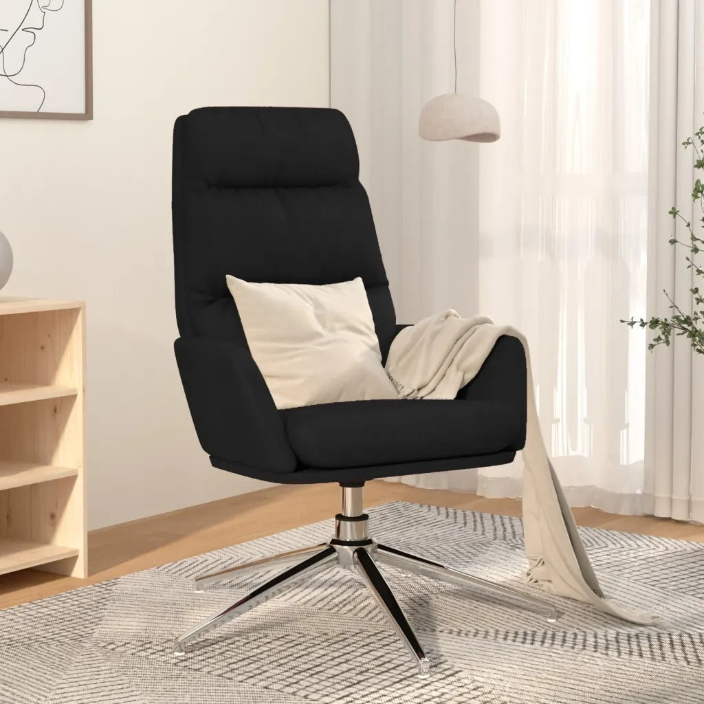 Sedia Relax Nera in Tessuto cod mxl 14994
