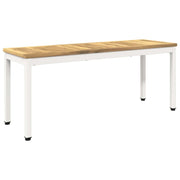 Panchina da giardino 108,5 x 35 x 45 cm Bianco Rettangolare 901749