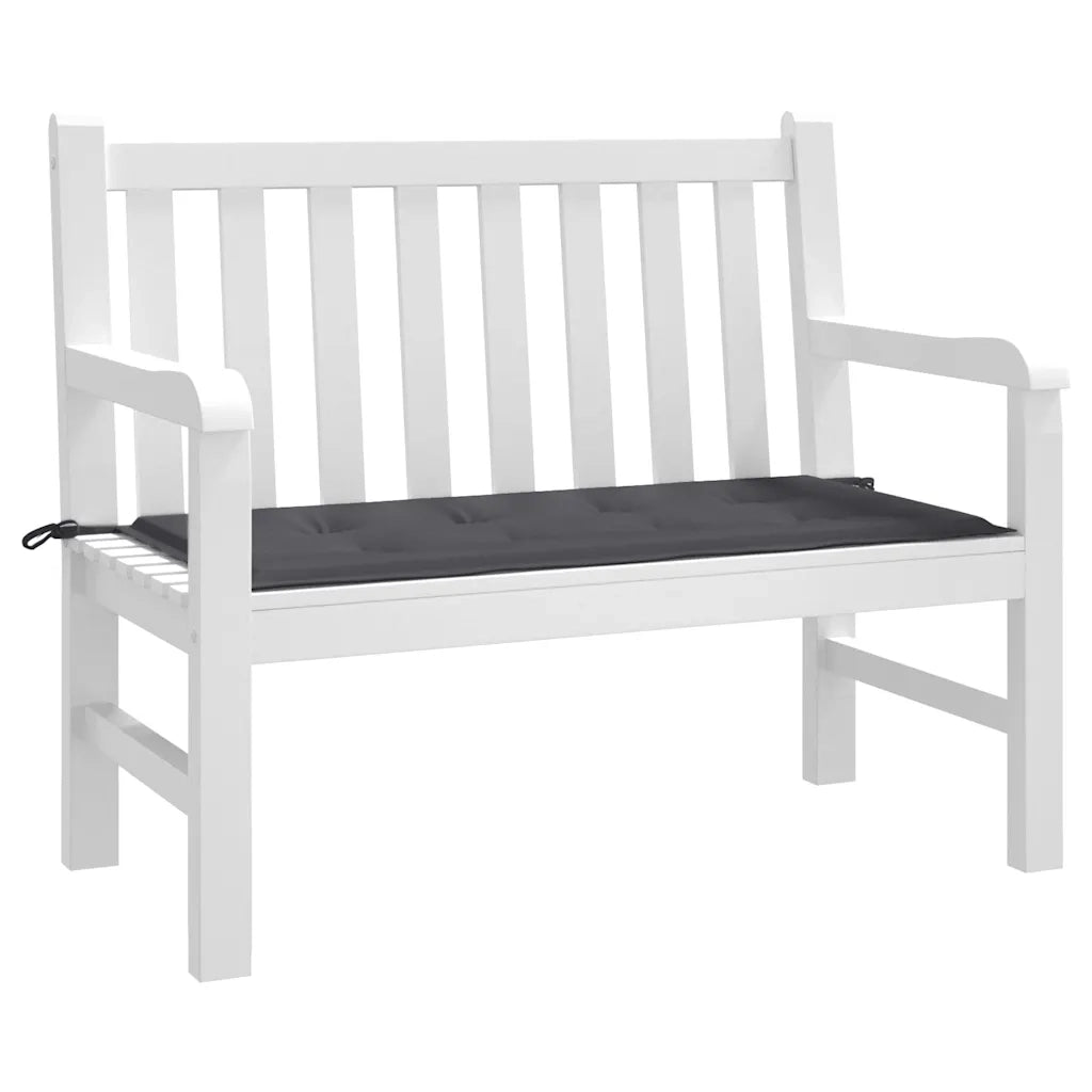 Cuscino per Panca Antracite 100x50x4 cm in Tessuto Oxford