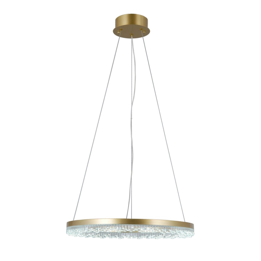 Lampadario sospeso LED anello Barlo oro Italux 22W