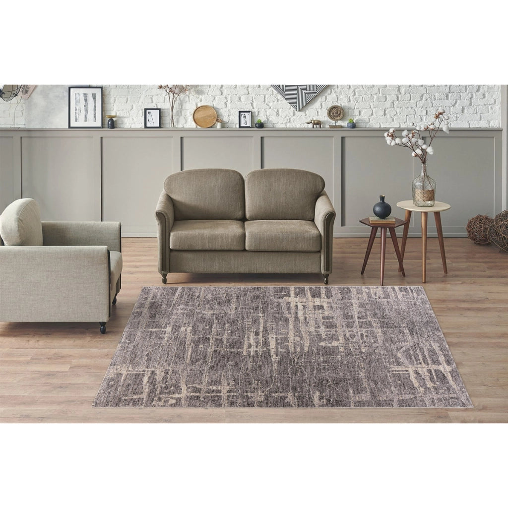 Tappeto moderno Jaka 300 con design artistico astratto