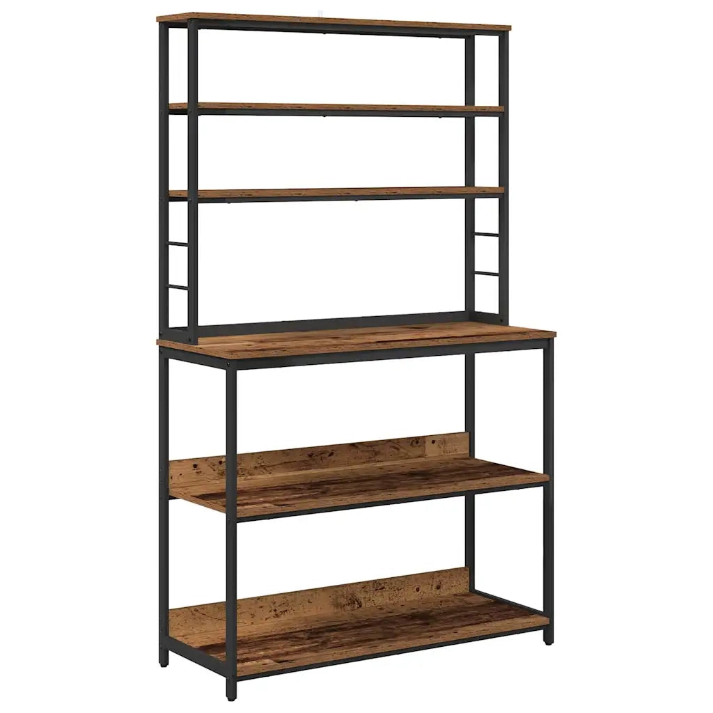 Mensola da cucina Legno vecchio 100 x 40 x 168 cm CFW5958178