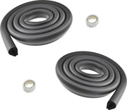 Protezione angolare a forma di U, spessa, protezione contro urti per angoli di tavolo e mobili, cuscino di assorbimento per bambini, bumper anti-urto, strisce, nero